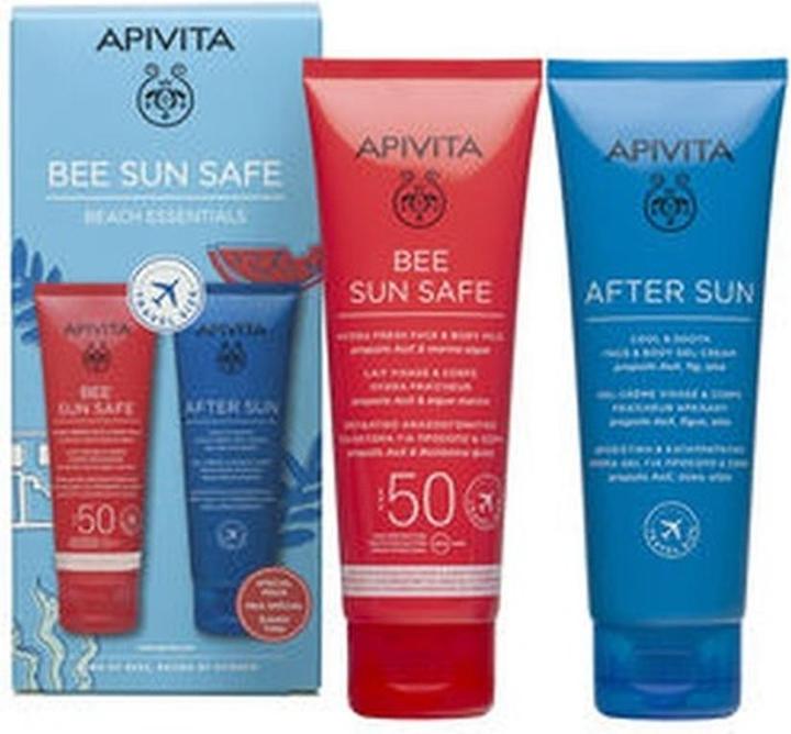 Apivita Bee Sun Safe Hydra Fresh Milk Spf50 Case 2 Pieces - High Protection Sunscreen (Sonnenmilch, SPF 50)