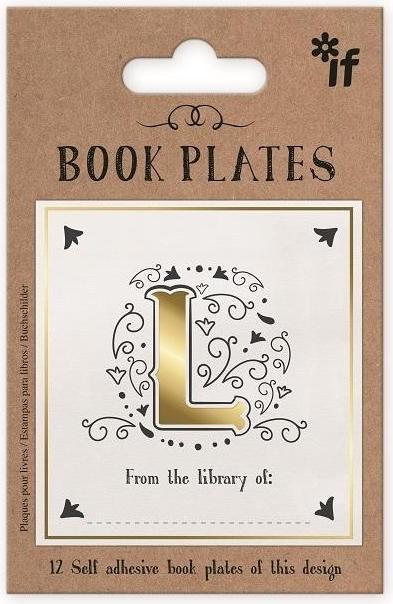 IF Exlibris - Satz Aufkleber - Buchstabe L