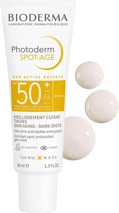 Image du produit Bioderma Photoderm Spot-Age SPF50+ (Crème solaire visage, SPF 50, 40 ml, 58 g)