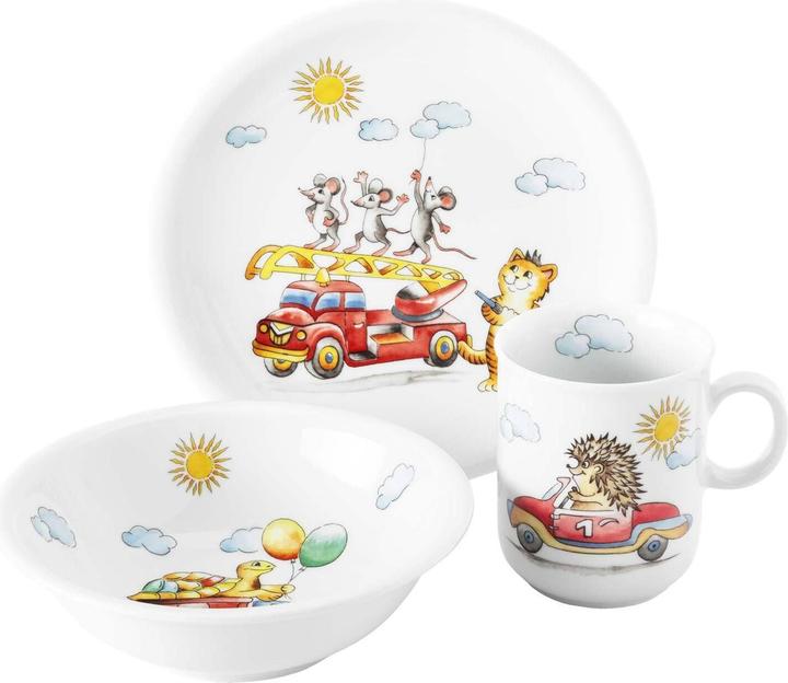 Produktbild Seltmann Kinderteller Flinke Flitzer, 3er Set
