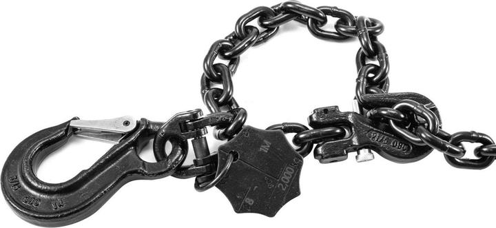 Safetex Sling chain EN818-4 with shortening hook 1m WLL2000kg