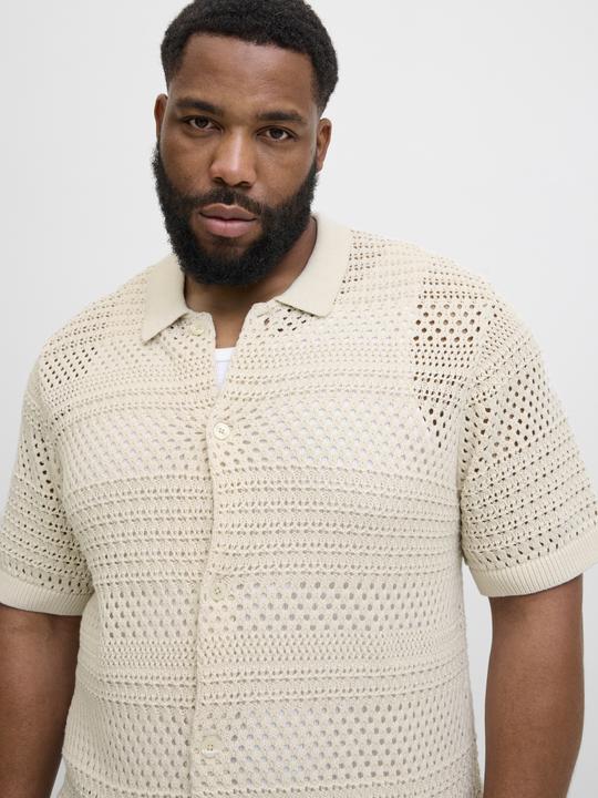 Actual product image Jack & Jones Plus Size Gestricktes Polo Gestricktes Polo (4XL)