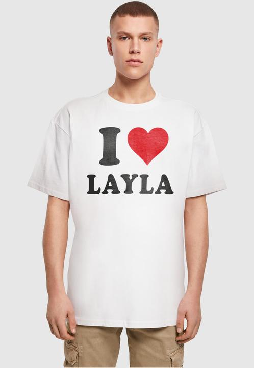 Actual product image Merchcode I Love Layla Oversize Tee - 111637 (M)