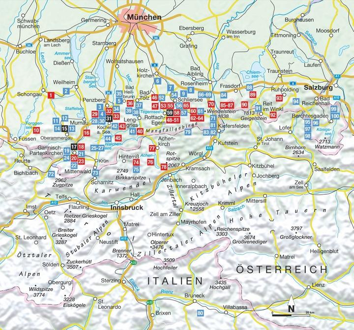 Nährwerte und Zutaten 100 Bergtouren für Langschläfer Bayerische Voralpen (Deutsch, Lisa Bahnmüller, Wilfried Bahnmüller, 2021)