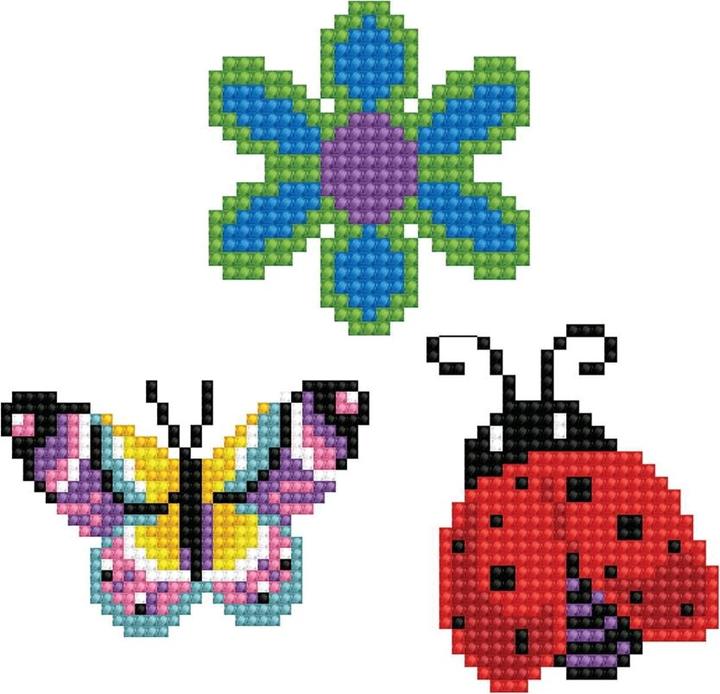 Produktbild Diamond Dotz Bastelset Schmetterling, Marienkäfer und Biene