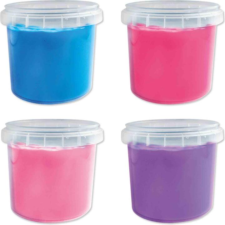 Actual product image Ses Finger paint trend colours, 4x110ml (Violet, Blue, Rose, Pink, 440 ml)