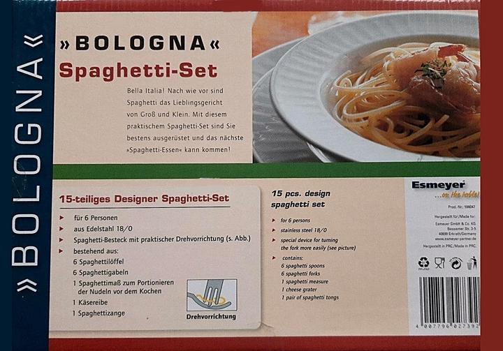 Immagine prodotto Esmeyer Set di posate e piatti per spaghetti 15 pezzi. (15 pz.)