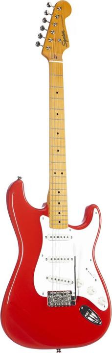 Actual product image Squier Classic Vibe 50s Stratocaster Fiesta Red MN (Electric guitar, Bone, Maple, Pine)