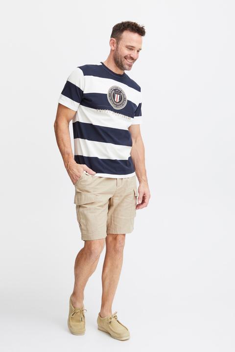 Image du produit FQ1924 FQTom SS stripe tee w logo print 21900645 (L)