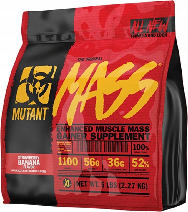 Produktbild Mutant Mass (2210g) (Banane, Strawberry, 1 Stk., 2300 g)