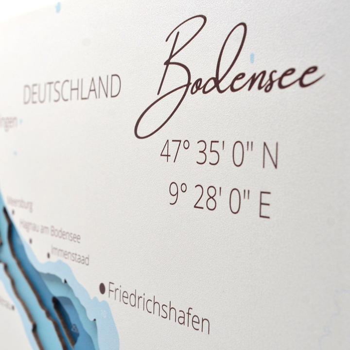 Actual product image Enjoy The Wood Lake Constance - Sea Chart made of Wood