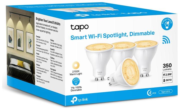 Produktbild TP-Link Tapo L610 (4-pack) (GU10, 2.90 W, 350 lm, 4 x, D)