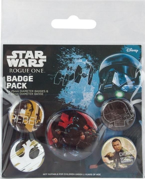 Star Wars : Rogue One AnsteckerSet Rebel 5erPack