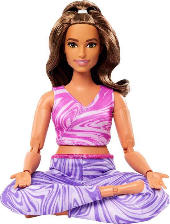 Actual product image Barbie Made to Move Yoga Doll with Blonde Hair