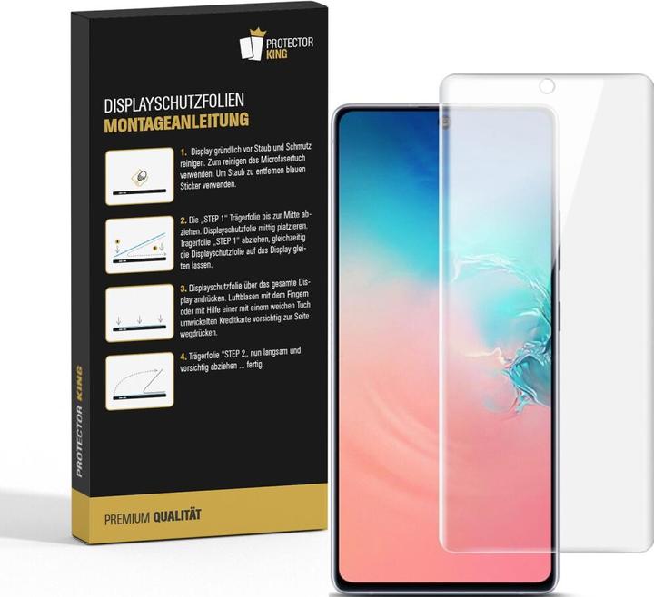 Produktbild Protectorking 4x Panzerfolie Anti-Shock HD Klar (4 Stück, Samsung Galaxy Note 10 Lite)