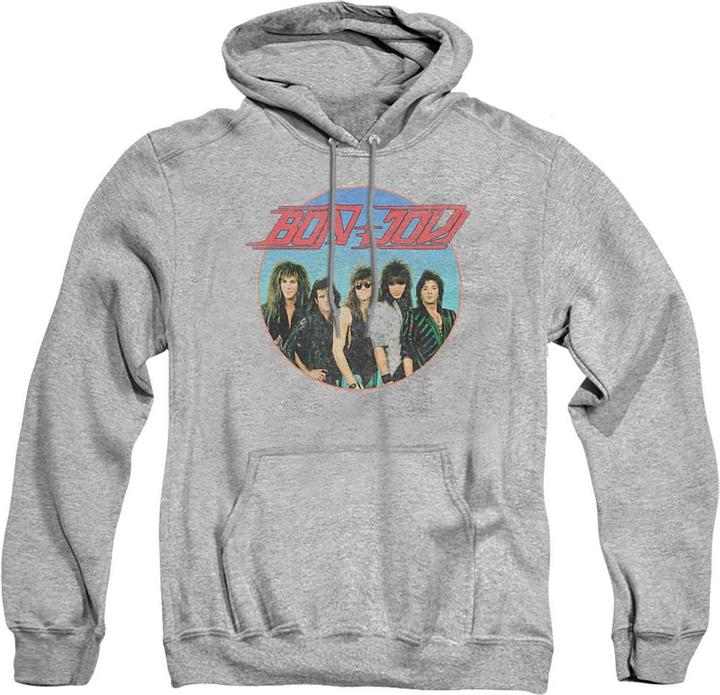 Produktbild Bon Jovi Kapuzenpullover meliert (M)