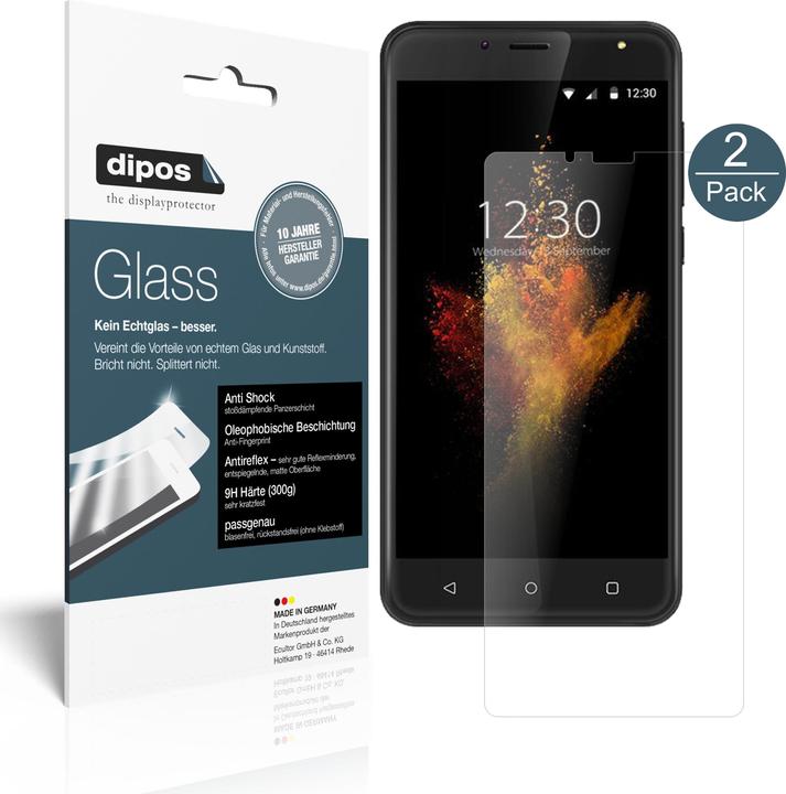 Produktbild Dipos Displayschutz Anti-Shock (2 Stück, Wieppo S6)