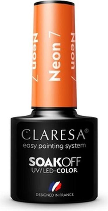 Actual product image Claresa Soak Off Uv/Led Neon Gel Polish 7 5G (Neon, UV gel varnish)