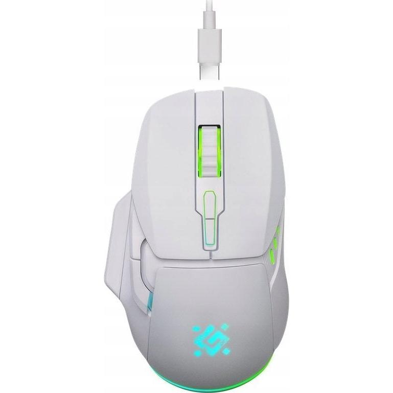 Defender MYSZ BEZPRZEWODOWA STIX GM-009 RF 3200DPI 7P BIAŁA 52009 (Senza fili), Mouse, Bianco