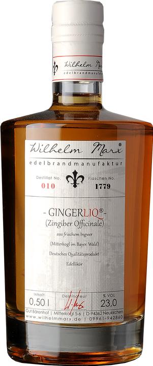 Actual product image Wilhelm Marx Gingerliq (Ingwerliqueur)