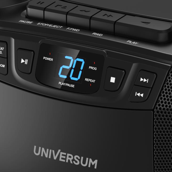 Produktbild Magni Universum BB 200 - tragbarer CD-Player mit Radio und Kassette - einfache Bedienung für Kinder & Seni (AM, FM)