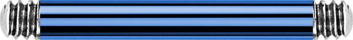 Produktbild Star Piercing Barbell-Stab dunkelblau (Titan, ohne Messing)