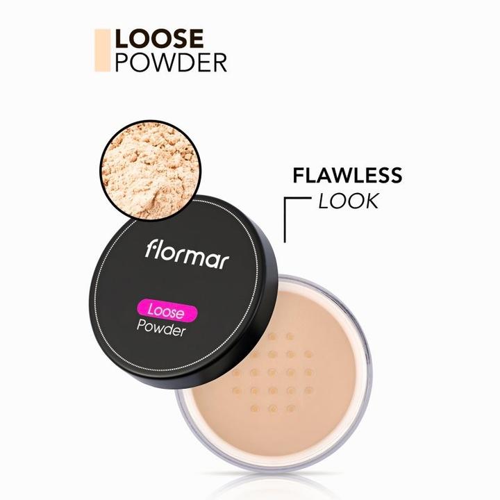 Actual product image Flormar Mattifying Loose Long-Lasting Setting (Medium Sand)