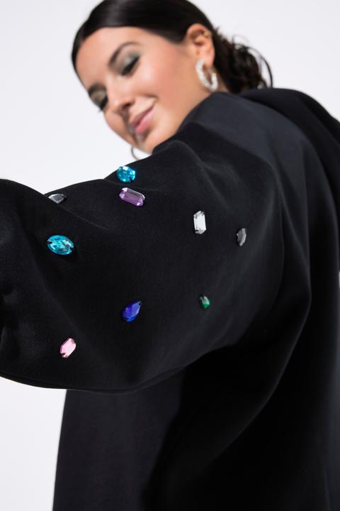 Produktbild Studio Untold Hoodie, extra oversized, Kapuze, Ziersteinchen (54)