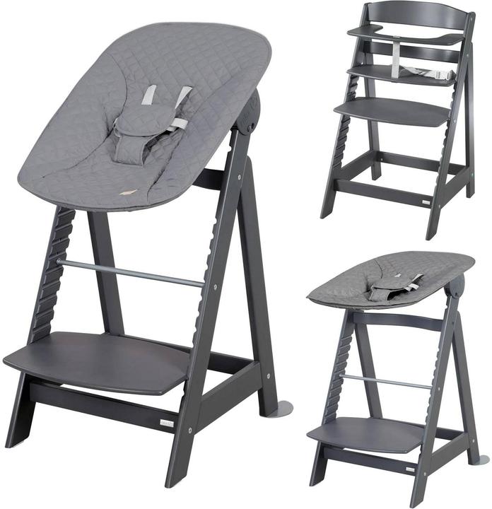 Roba Treppenhochstuhl Set 2in1 Born Up Anthrazit (Seggiolone per scale)