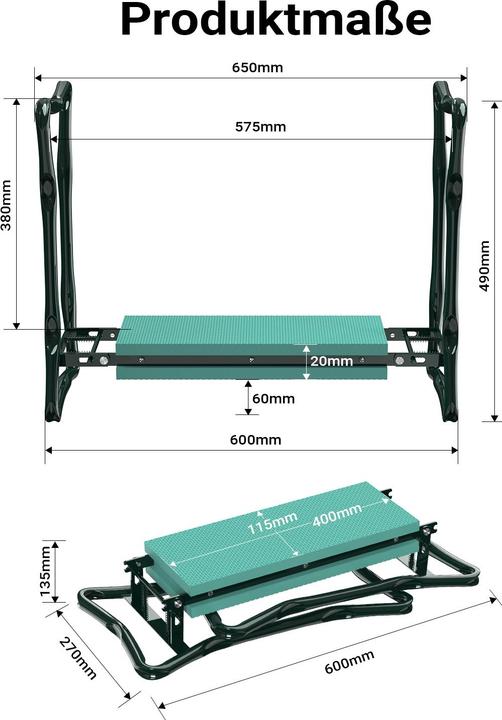 Produktbild Wiltec Kniestuhl