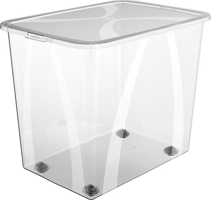 Actual product image Rotho Box 70 l with lid LONA Transparent (70 l)