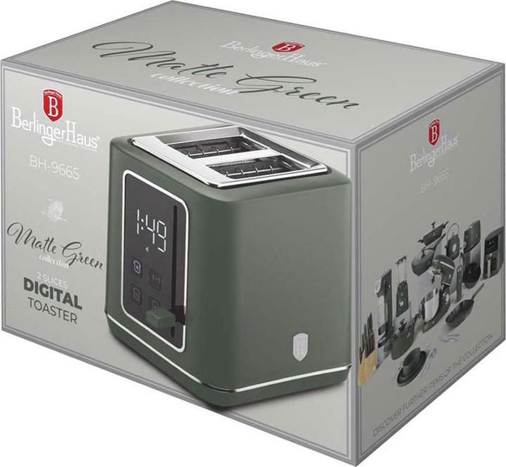 Actual product image BerlingerHaus Haus Toaster mit Digitalanzeige Matte Green Collection