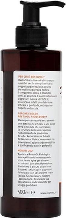 Actual product image RestivOil Frequent Wash - Normalising Oil Shampoo for Sensitive Scalp 400ml (400 ml, Liquid shampoo)