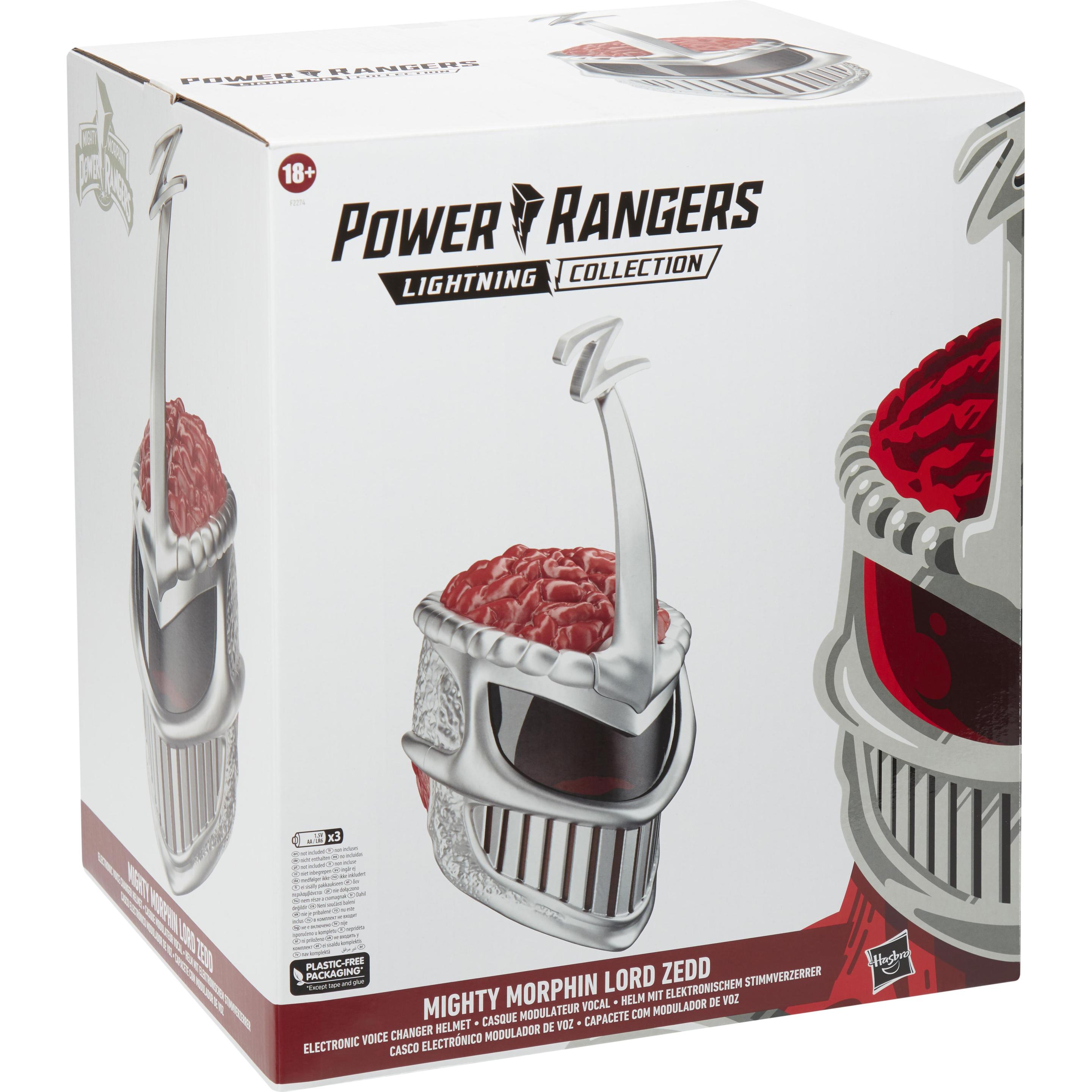 Power Rangers Lightning Collection Lord Zedd, Helm mit elektronischem Stimmverzerrer, Rollenspielhel