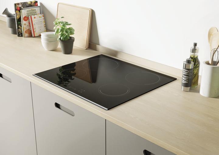 Produktbild Candy CH64XB Schwarzer Einbau-Keramikherd mit 4 Kochstellen (59 cm, Glaskeramik Kochfeld)