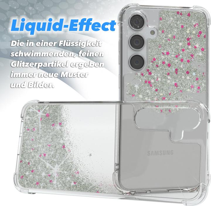 Produktbild EAZY CASE Liquid Glittery Hülle für Galaxy S24 Plus (Samsung Galaxy S24+)