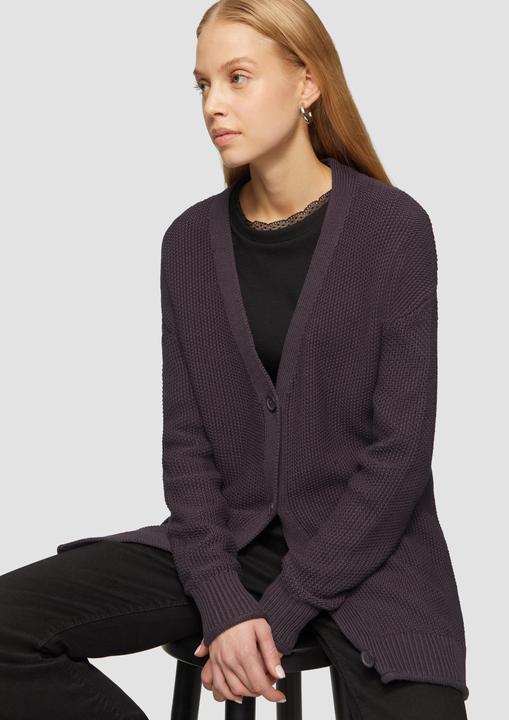 Produktbild S.Oliver Strickjacke Lange Strickjacke mit Strukturmuster (S)