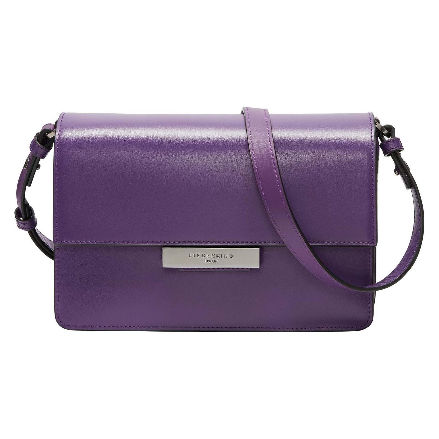 Liebeskind Berlin, Damen, Handtasche, Crossbody Geräumige Crossbody-Bag Aus Festem Glattleder, Violett