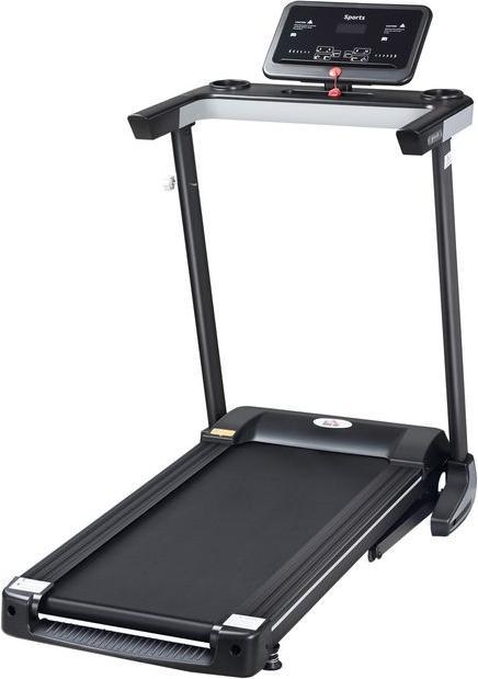 Produktbild Swisshandel24 motorisiertes Laufband für Zuhause Heimtrainer Fitnessgeräte Klappbar mit 12 Programmen und Handyhal