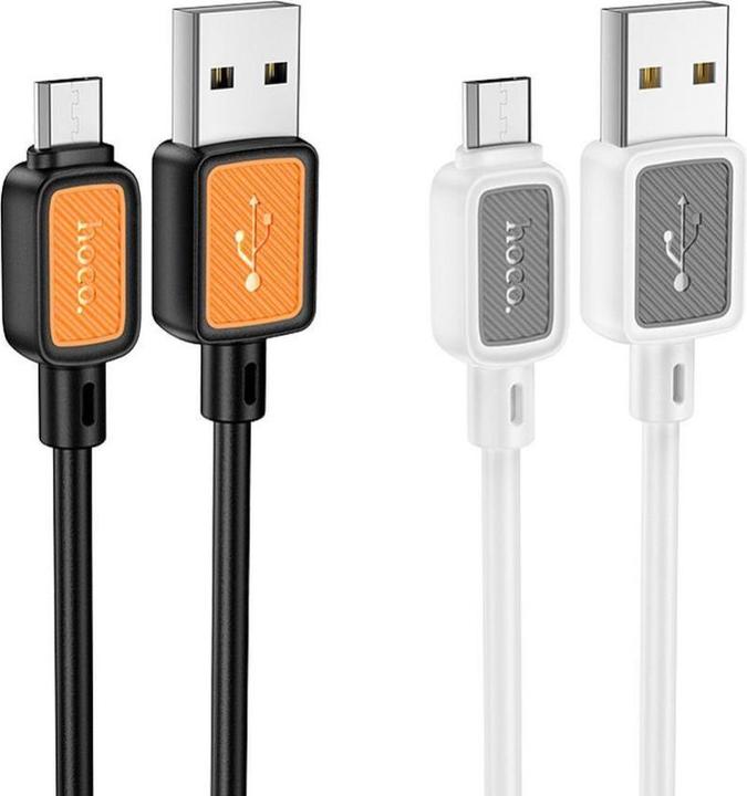 Actual product image Hoco Cable cable USB A to Micro USB 2,4A X108 1 m black (1 m, USB 3.0)