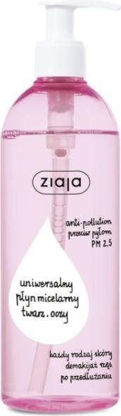 Actual product image Ziaja Universal micellar liquid for face and eyes 390ml (Cleansing lotion, 390 ml)