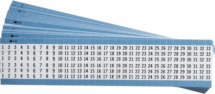 Actual product image Brady Cable labelling made of vinyl film, consecutive numbers