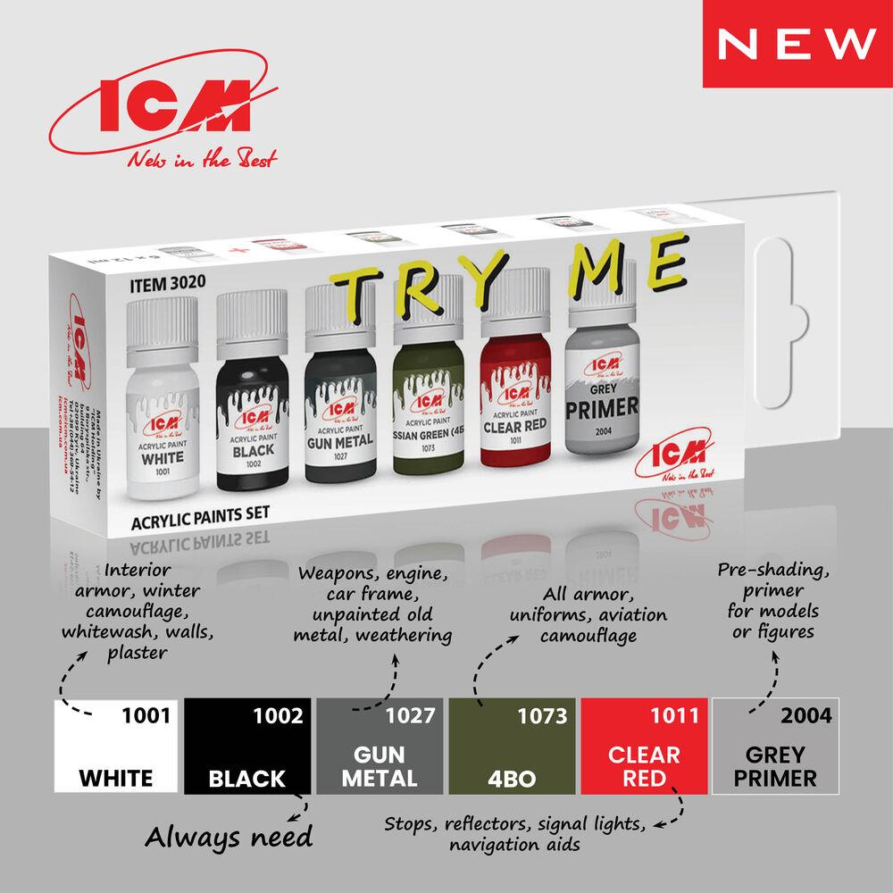 ICM TRY ME Acrylic paint set