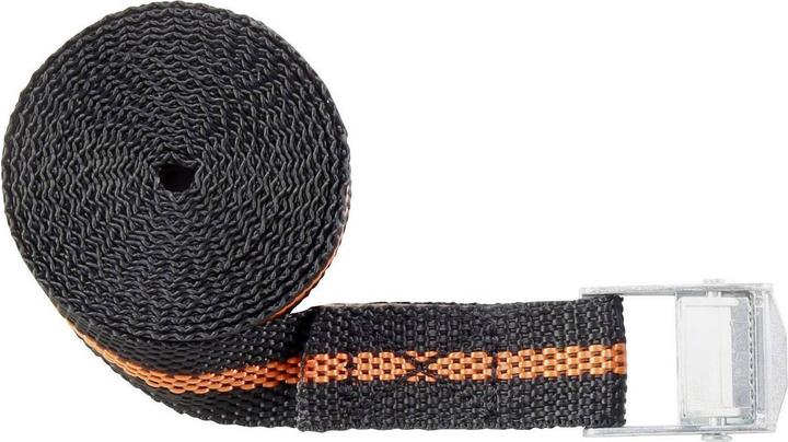 Immagine prodotto Toolcraft Cinghia di tensione con morsetto di fissaggio 2,5 m x 25 mm, 125 kg