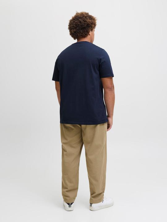 Actual product image Jack & Jones Jjelogo Tee Ss Oneck 2 Col Aw25 Noos Pls (8XL)