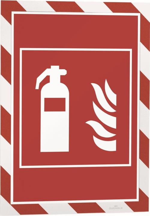 Produktbild Durable MAGNETRAHMEN SECURITY A4 rot/weiss (A4)