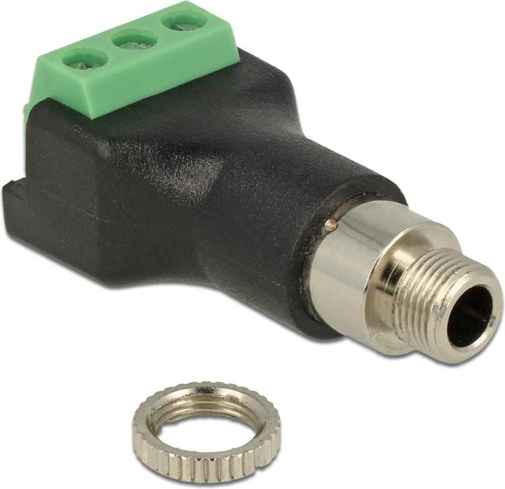 Actual product image Delock Terminal block 3.5mm jack socket (Jack adapter)