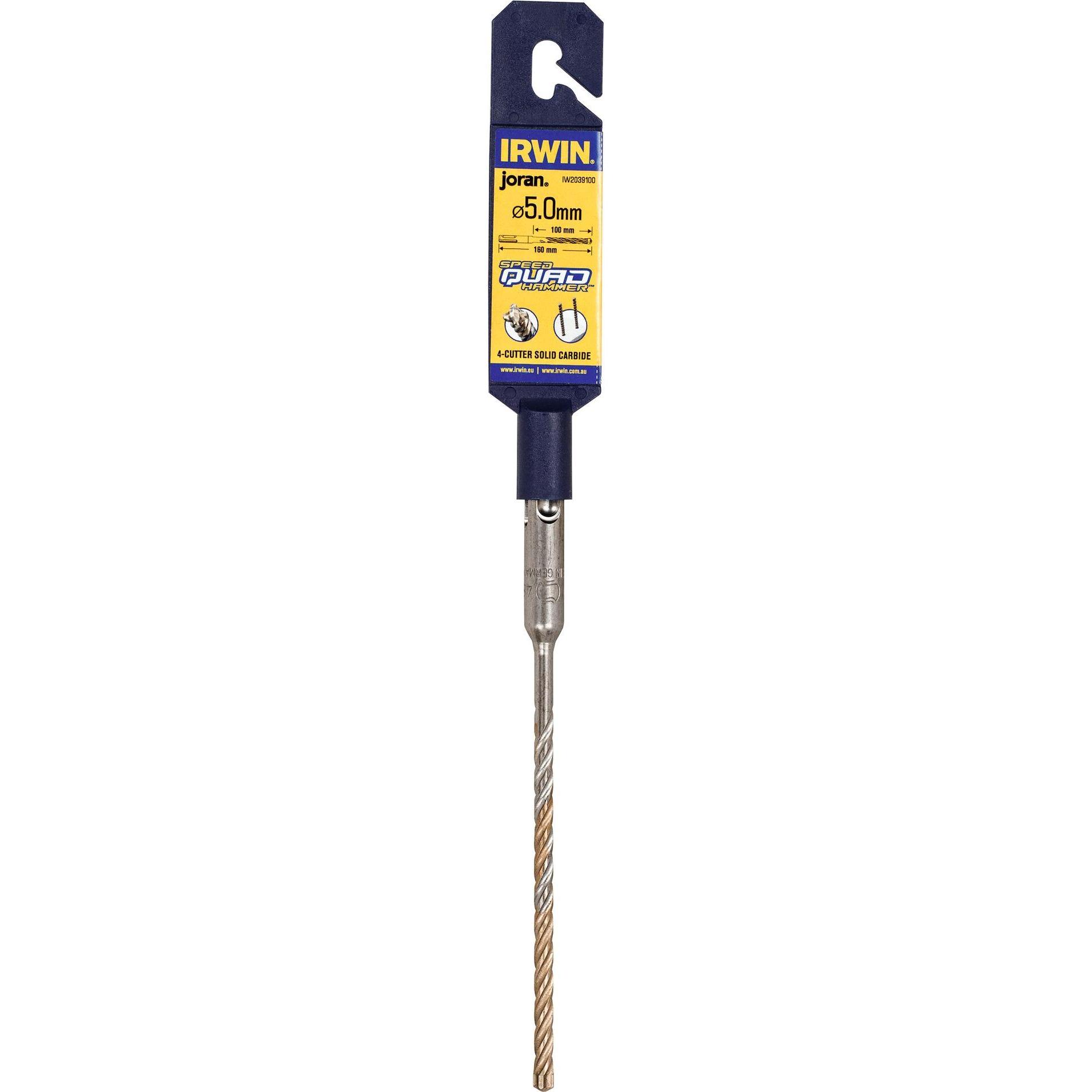 Thumbnail - Irwin, Bohrereinsatz, Speedhammer Quad Drill Bit 5.0 x 160mm (5.0 mm)