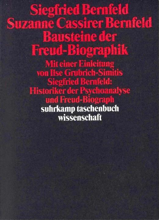 Produktbild Bausteine der Freud-Biographik (Deutsch, Siegfried Bernfeld, Suzanne Cassirer Bernfeld, 1988)