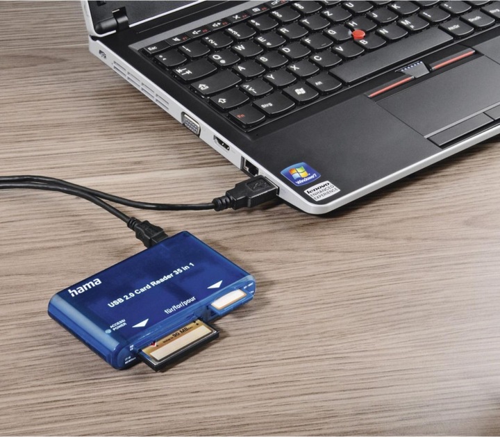 Immagine prodotto Hama Lettore di schede multiple USB 2.0 35in1 (USB 2.0)